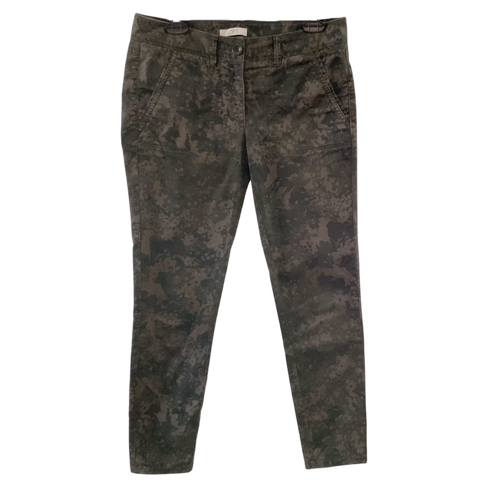 Ann Taylor Loft Marisa Fit Camo Pants with Light Stretch 👖